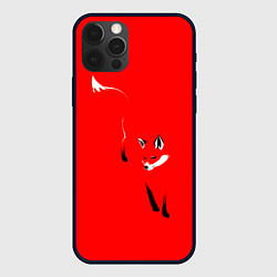 Чехол для iPhone 12 Pro Красная лиса, цвет: 3D-черный