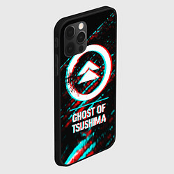 Чехол для iPhone 12 Pro Ghost of Tsushima в стиле glitch и баги графики на, цвет: 3D-черный — фото 2