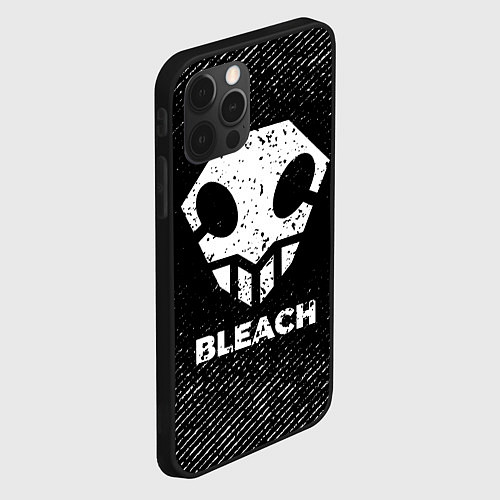 Чехол iPhone 12 Pro Bleach с потертостями на темном фоне / 3D-Черный – фото 2