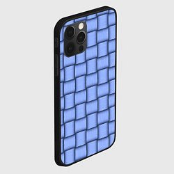 Чехол для iPhone 12 Pro Фиолетовое ленточное плетение, цвет: 3D-черный — фото 2