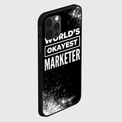 Чехол для iPhone 12 Pro Worlds okayest marketer - dark, цвет: 3D-черный — фото 2