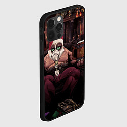 Чехол для iPhone 12 Pro Плохой Санта Кот, цвет: 3D-черный — фото 2