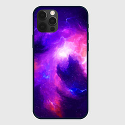 Чехол для iPhone 12 Pro Бескрайнее космическое пространство, цвет: 3D-черный