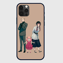 Чехол для iPhone 12 Pro Семейство Форджер - Семья шпиона, цвет: 3D-черный