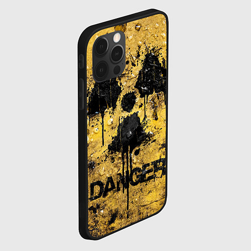 Чехол iPhone 12 Pro Danger radiation / 3D-Черный – фото 2