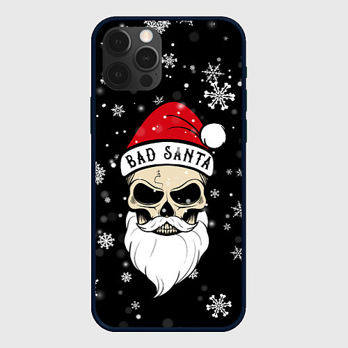 Чехол iPhone 12 Pro Christmas Bad Santa / 3D-Черный – фото 1