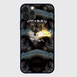 Чехол для iPhone 12 Pro Happy New Year - волк, цвет: 3D-черный