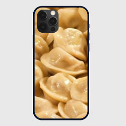 Чехол для iPhone 12 Pro Пельмени, цвет: 3D-черный