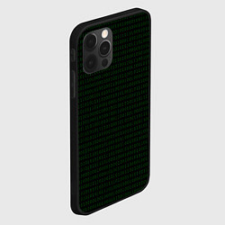 Чехол для iPhone 12 Pro Однотонный двоичный код, цвет: 3D-черный — фото 2