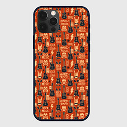 Чехол для iPhone 12 Pro Гитара рок музыка, цвет: 3D-черный