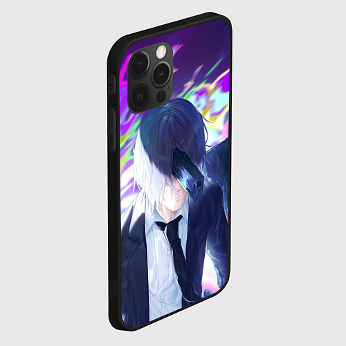 Чехол iPhone 12 Pro Аки демон / 3D-Черный – фото 2