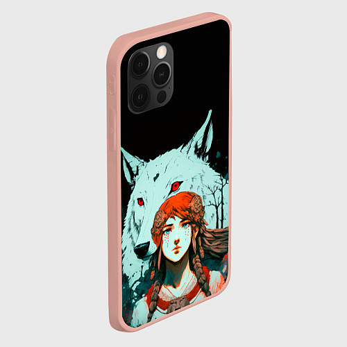 Чехол iPhone 12 Pro Принцесса мстительных духов / 3D-Светло-розовый – фото 2