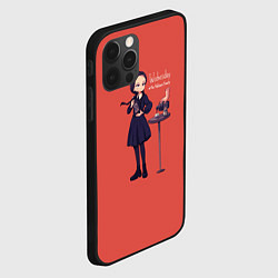 Чехол для iPhone 12 Pro Уэнсдей Аддамс, цвет: 3D-черный — фото 2