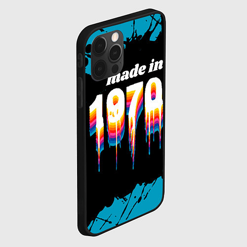 Чехол iPhone 12 Pro Made in 1970: liquid art / 3D-Черный – фото 2