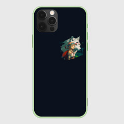 Чехол для iPhone 12 Pro Повелительница зверей и дочь волчицы, цвет: 3D-салатовый