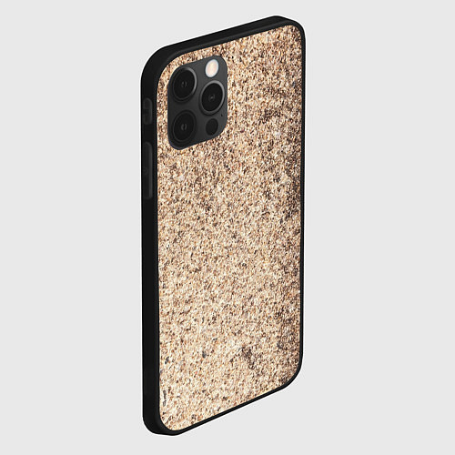 Чехол iPhone 12 Pro Синие, белые и красные камни / 3D-Черный – фото 2