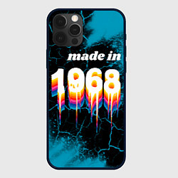 Чехол для iPhone 12 Pro Made in 1968: liquid art, цвет: 3D-черный