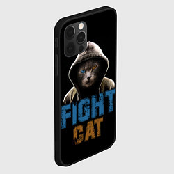 Чехол для iPhone 12 Pro Бойцовский клуб : бойцовский кот, цвет: 3D-черный — фото 2
