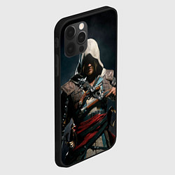 Чехол для iPhone 12 Pro Assassins Creed 4, цвет: 3D-черный — фото 2