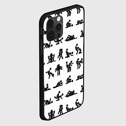 Чехол для iPhone 12 Pro Позы секса из камасутры, цвет: 3D-черный — фото 2