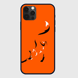 Чехол для iPhone 12 Pro Рыжая лисица, цвет: 3D-черный