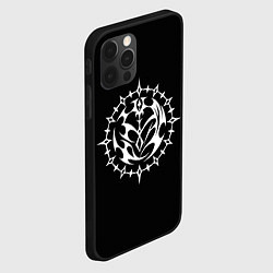 Чехол для iPhone 12 Pro Сердца пандоры - узор часов, цвет: 3D-черный — фото 2