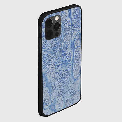 Чехол iPhone 12 Pro Лёд и снег - ледяная броня / 3D-Черный – фото 2