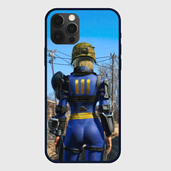 Чехол для iPhone 12 Pro Vault 111 suit at Fallout 4 Nexus, цвет: 3D-черный