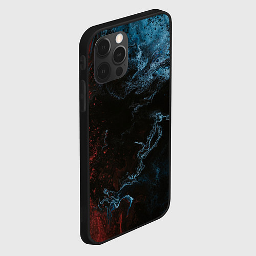 Чехол iPhone 12 Pro Красно синее небо / 3D-Черный – фото 2