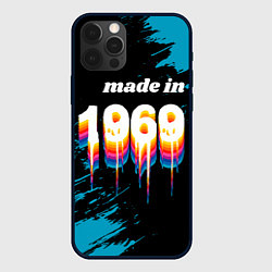 Чехол для iPhone 12 Pro Made in 1969: liquid art, цвет: 3D-черный