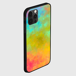 Чехол для iPhone 12 Pro Разноцветная бумага, цвет: 3D-черный — фото 2