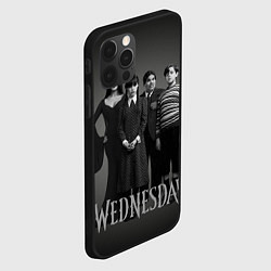 Чехол для iPhone 12 Pro Портрет семейки Аддамс, цвет: 3D-черный — фото 2