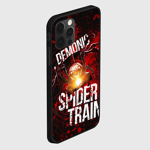 Чехол iPhone 12 Pro Demonic spider-train / 3D-Черный – фото 2
