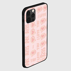 Чехол для iPhone 12 Pro Kiss me and I love you, цвет: 3D-черный — фото 2