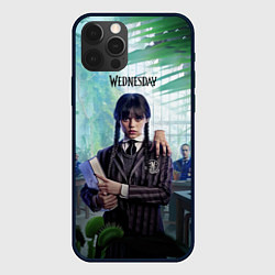 Чехол для iPhone 12 Pro Wednesday poster, цвет: 3D-черный