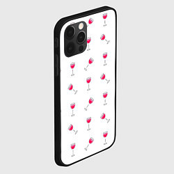 Чехол для iPhone 12 Pro Розовое вино, цвет: 3D-черный — фото 2