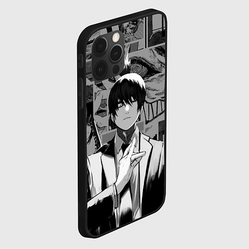 Чехол iPhone 12 Pro Аки Хаякава - страницы манги / 3D-Черный – фото 2