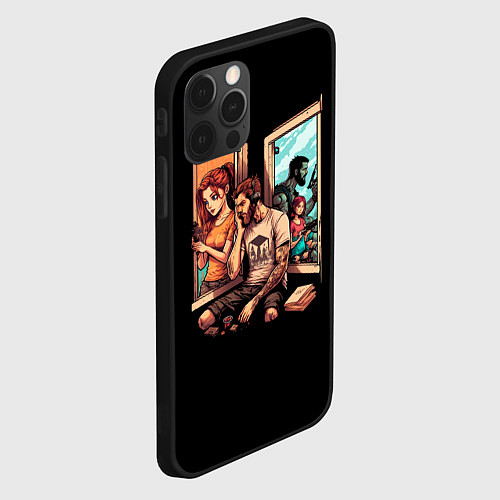 Чехол iPhone 12 Pro Фантазии / 3D-Черный – фото 2