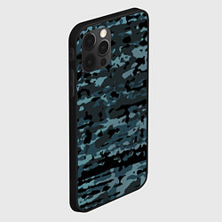 Чехол для iPhone 12 Pro Камуфляж клякса, цвет: 3D-черный — фото 2