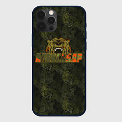 Чехол для iPhone 12 Pro Александр камуфляж, цвет: 3D-черный
