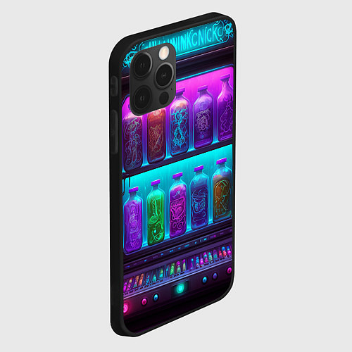 Чехол iPhone 12 Pro Волшебный бар / 3D-Черный – фото 2