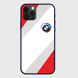 Чехол для iPhone 12 Pro Bmw - логотип 1970, цвет: 3D-черный