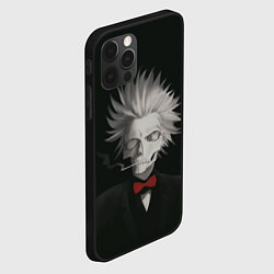 Чехол для iPhone 12 Pro Smoking skeleton, цвет: 3D-черный — фото 2