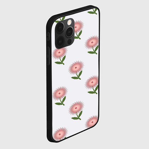Чехол iPhone 12 Pro Астра игольчатый цветок / 3D-Черный – фото 2