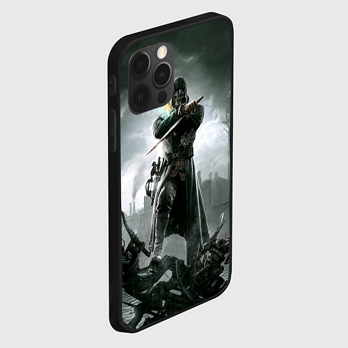 Чехол iPhone 12 Pro Dishonored steampunk / 3D-Черный – фото 2