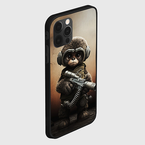 Чехол iPhone 12 Pro Зверь с оружием / 3D-Черный – фото 2