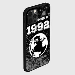 Чехол для iPhone 12 Pro На Земле с 1992: краска на темном, цвет: 3D-черный — фото 2