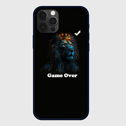 Чехол для iPhone 12 Pro Lion-game over, цвет: 3D-черный