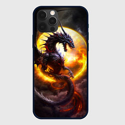 Чехол для iPhone 12 Pro Звездный дракон, цвет: 3D-черный