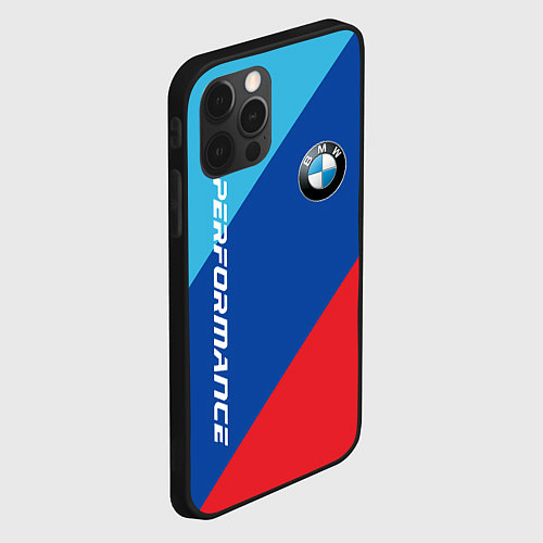 Чехол iPhone 12 Pro Bmw - m colors / 3D-Черный – фото 2